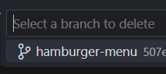 Select branch to delete
